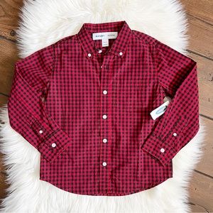 NWT Old Navy Buffalo Check Button Down